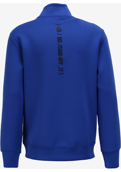 Gmg Fırenze Saks Erkek Dik Yaka Slim Fit Sweatshirt GU23MFW08028