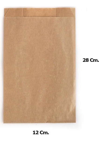 Kraft Baget Ekmek Fırın Kese Kağıdı - Küçük Boy - 12 x 28 Cm. - 2.5 Kg. - Ortalama 500 Ad - Paket fiyatları