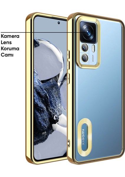 Xiaomi Mi 12T Uyumlu Kılıf Zebana Glint Silikon Kılıf Gold