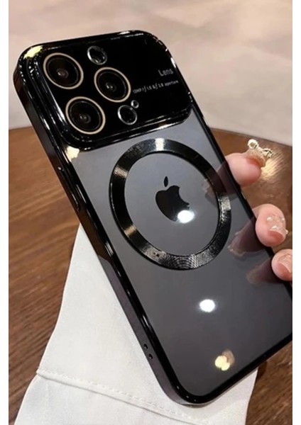 Apple iPhone 14 Pro Max Uyumlu Full Lens Magsafe Tam Kamera Korumalı Siyah Kılıf fiyatları