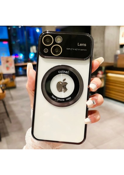 Apple iPhone 14 Uyumlu Full Lens Magsafe Tam Kamera Korumalı Siyah Kılıf