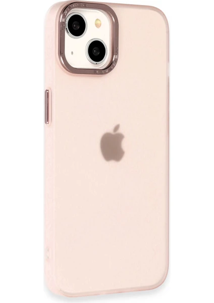 Apple iPhone 14 Kılıf Modos Metal Kapak - Pembe