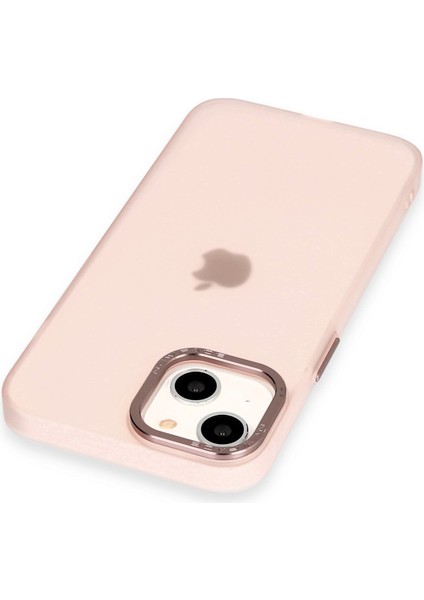 Apple iPhone 14 Kılıf Modos Metal Kapak - Pembe