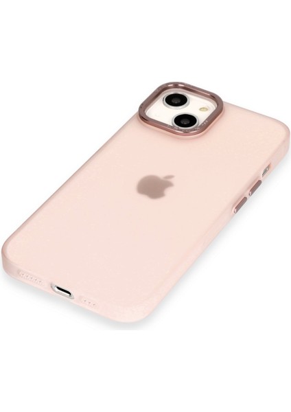 Apple iPhone 14 Kılıf Modos Metal Kapak - Pembe