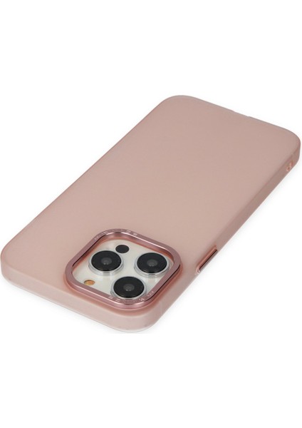 Apple iPhone 14 Pro Kılıf Modos Metal Kapak - Pembe