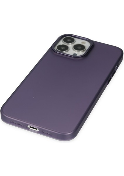 Apple iPhone 13 Pro Max Kılıf Modos Metal Kapak - Mor fırsatları