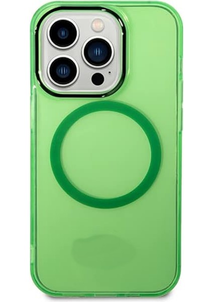 Apple iPhone 11 Uyumlu Sert Parlak Magsafe Kılıf Mika Yeşil