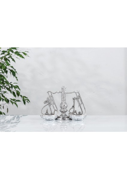 Adalet Terazisi Lafızlar Gümüş 19X14 modelleri