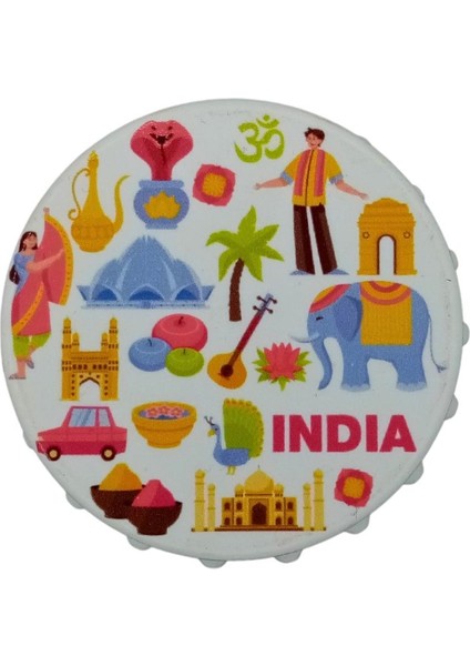 Hindistan Temalı Magnet Kapak Açacak