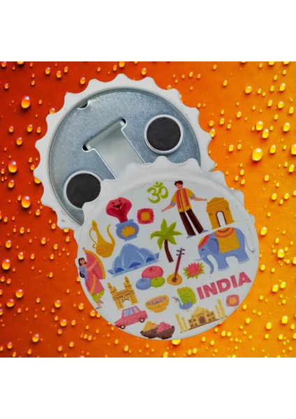 Hindistan Temalı Magnet Kapak Açacak