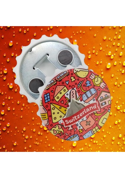 Isviçre Temalı Magnet Kapak Açacak