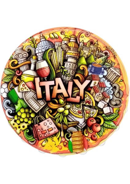 Italya Temalı Magnet Kapak Açacak