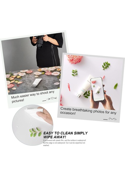 Ürün , Yemek vb. Fotograf Çekimleri için 3d Çift Taraflı Fotograf Çekim Fonu Zemini Model No.10