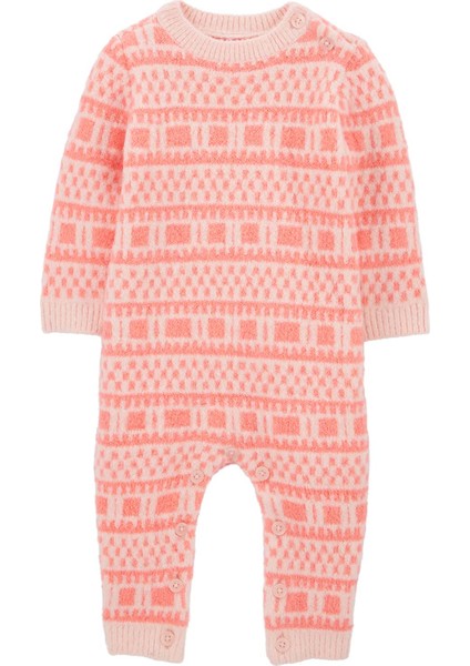Kız Bebek Tulum Pembe