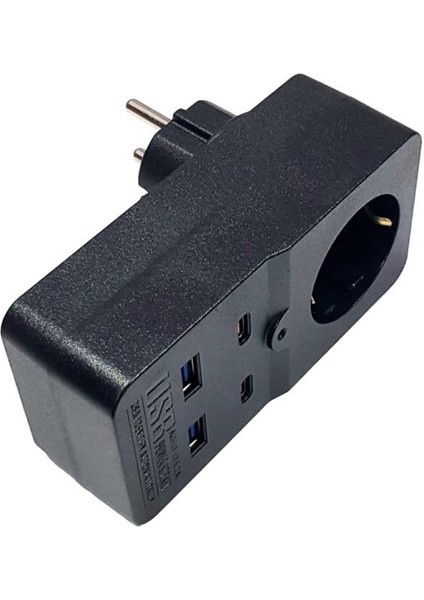 Wınnboss 1 Soketli 2xusb+2xtype-C Akım Korumalı Priz 10A 2500W modelleri