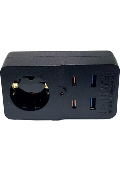 Wınnboss 1 Soketli 2xusb+2xtype-C Akım Korumalı Priz 10A 2500W fırsatları