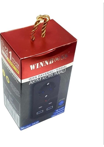 Wınnboss 1 Soketli 2xusb+2xtype-C Akım Korumalı Priz 10A 2500W indirimleri