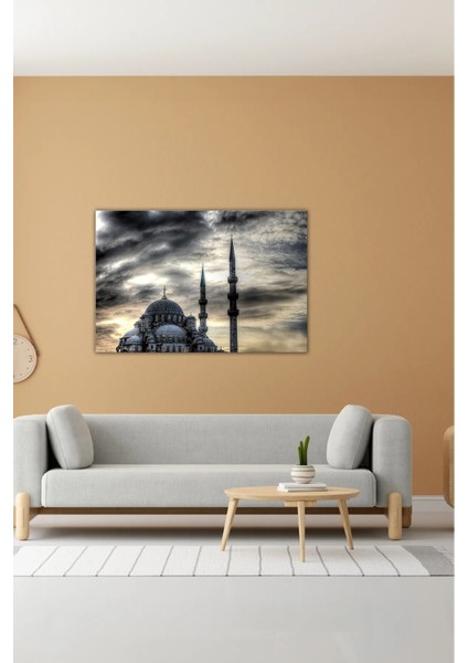 Dijital Baskılı Dini Camii Motifli Dekoratif Ahşap Kanvas Tablo AR030442 fiyatları