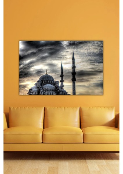 Dijital Baskılı Dini Camii Motifli Dekoratif Ahşap Kanvas Tablo AR030442 modelleri