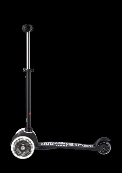 Micro Scooter Mini Micro Deluxe Eco LED Black MMD165