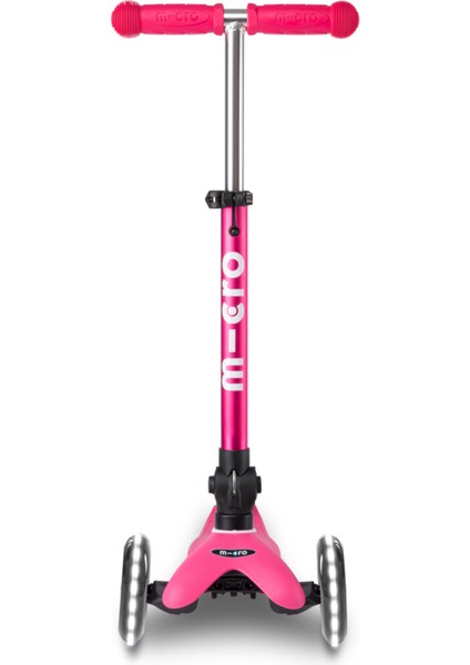 Scooter Mini Micro Deluxe Foldable LED Pink MMD197