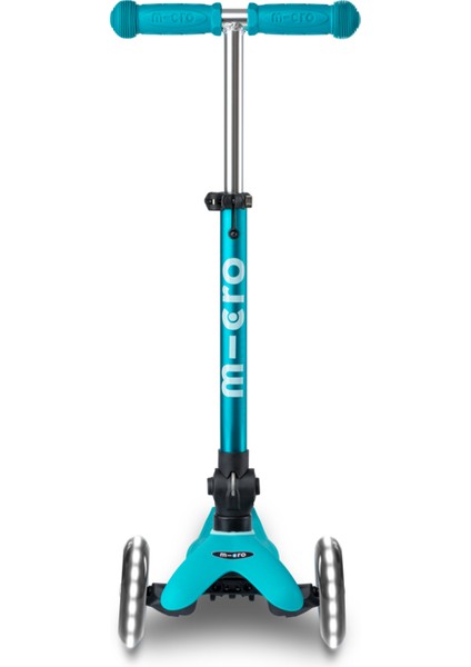 Scooter Mini Micro Deluxe Foldable LED Aqua MMD198