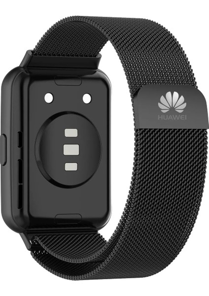 Huawei Watch Fit 2 Modeline Uyumlu Paslanmaz Çelik Metal Hasır Kordon 20MM