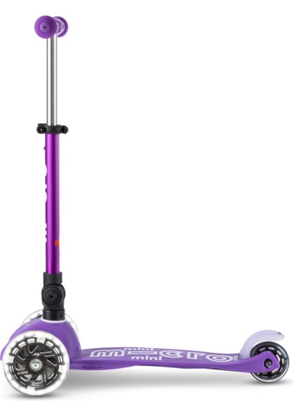 Scooter Mini Micro Deluxe Foldable LED Purple MMD199