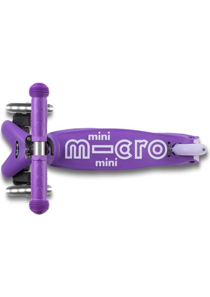 Scooter Mini Micro Deluxe Foldable LED Purple MMD199