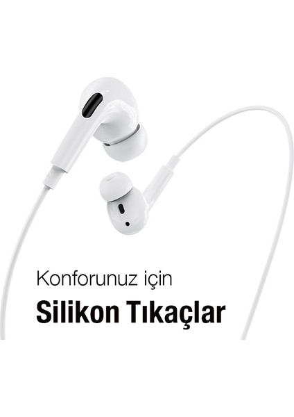 M1 Pro Series iPhone Lightning Kulakiçi Kablolu Kulaklık