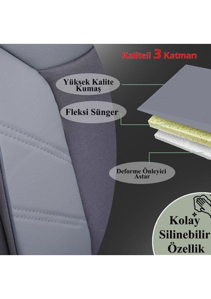 Dodge Caliber Oto Koltuk Kılıfı Seti Mevo G