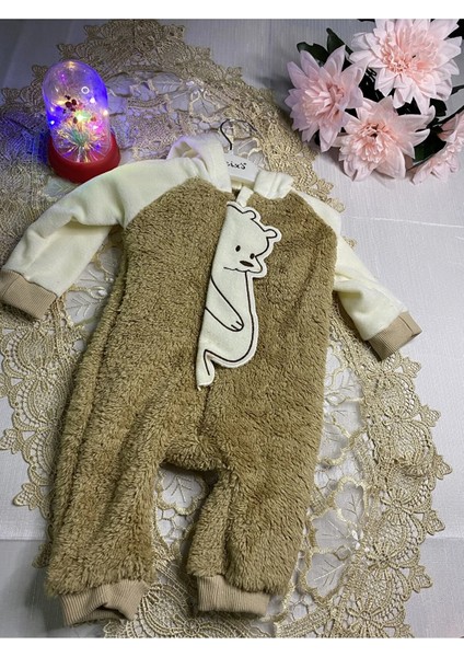 Kulak Kapüşonlı Welsoft Bebek Çocuk Tulumu
