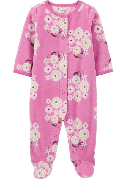Kız Bebek Polar Uyku Tulumu Pembe