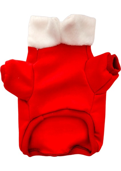 Kedi Köpekkıyafetleri Noelyılbalı Kırmızı Baskılı Sweatshirt fiyatları