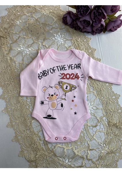 Baby Of The Year 2024 Baskılı Bebek Zıbın