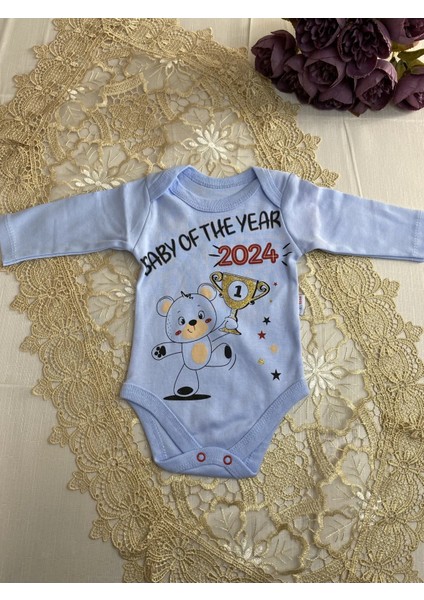 Baby Of The Year 2024 Baskılı Bebek Zıbın