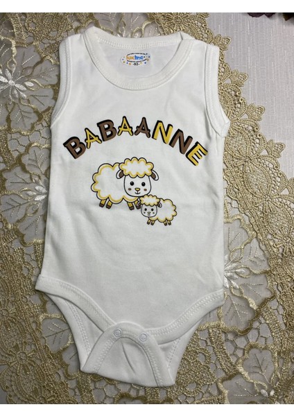 Babaanne Baskılı Bebek Zıbın