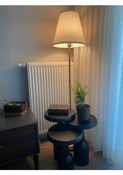 Ürgüp Mantar Sehpa 3'lü Set (43 48 53 Cm) fırsatları
