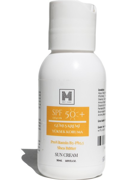 Yüksek Korumalı Spf 50+ Güneş Kremi 50 ml