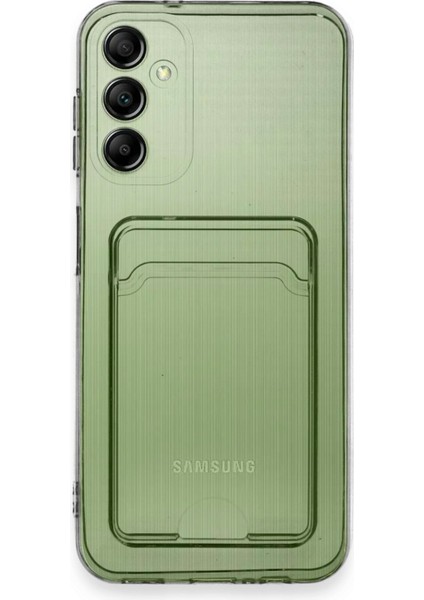 Samsung Galaxy A14 4g Kılıf Şeffaf Kartlıklı Silikon Kılıf Kapak- Şeffaf fiyatları