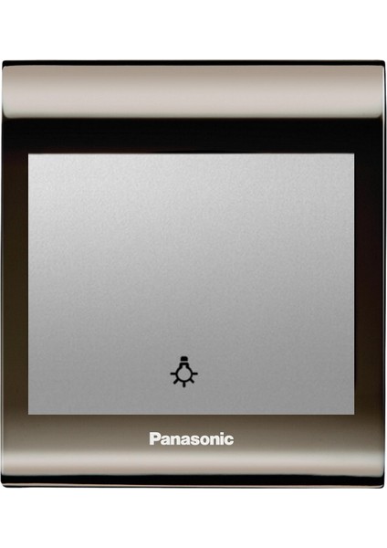 Viko Panasonic Thea Blu Light Anahtar, Çerçeve Una+Füme, Kapak Metalik Beyaz