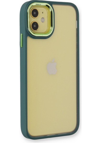 iPhone 11 Kılıf Dora Kapak - Haki Yeşil