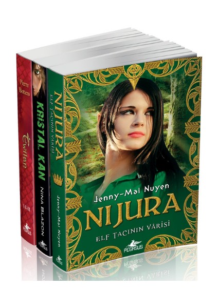 Fantastik Romanlar Takım Set 3 Kitap - Nijura Kristal Kan Ewilan