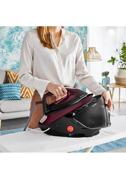 2600W Yeni Pro Express Protect 7,5 Barlık Yüksek Basınçlı Kazan Teknolojili Buhar Kazanlı Ütü,Luciole beyaz lambader hediye