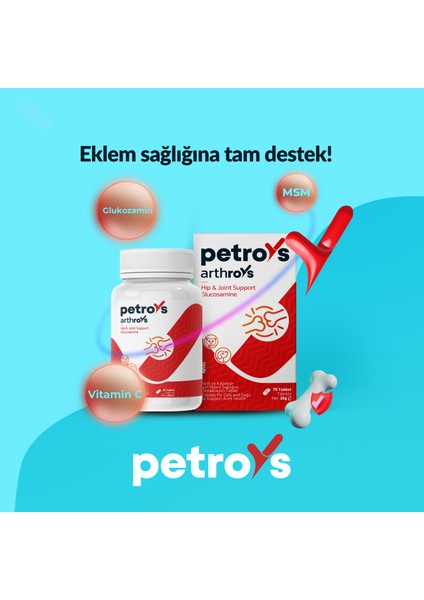 Arthroys Kedi ve Köpekler Için Msm ve Glukozamin Içeren TABLET75 Tablet modelleri