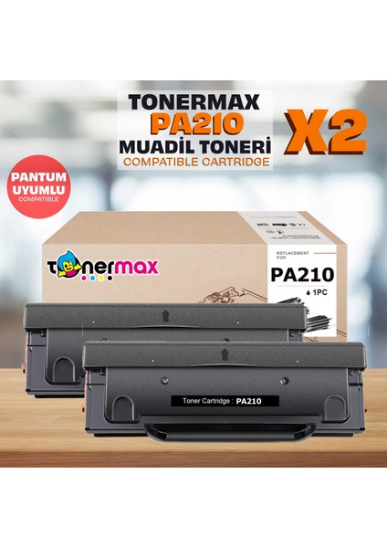Pantum M6550 Muadil Toner2'li Avantaj Paket / PA210 / P2200 / P2500 / M6500 / M6550 / M6600