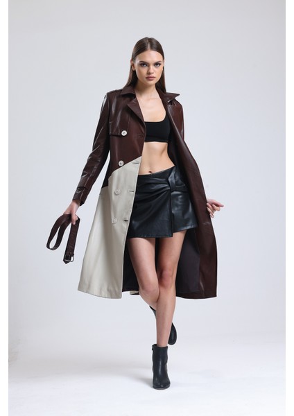 Kadın Deri Trençkot Palto fırsatları