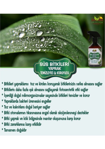 Yaprak Temizleyici , Koruyucu ve Parlatıcısı 500 ml