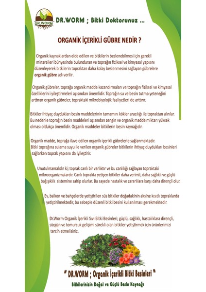 Çiçekli Çiçeksiz Bitkiler Genel Kullanım Organik İçerikli Sıvı Bitki Besini (Gübresi) 500 ml modelleri
