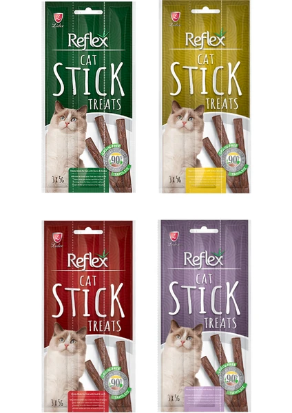 Purecanpati Kedi Stick Seti (Biftek&kuzu,av Hayvanlı&kaz,hindi&kuzu,kümes Hayv.&kızılcık)